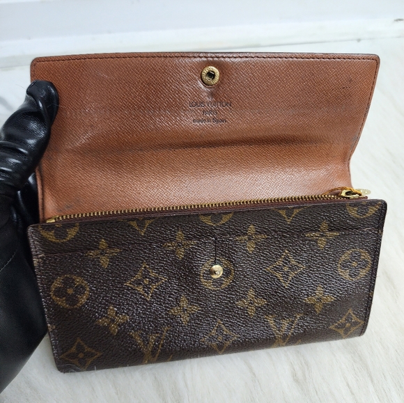 AUTH VINTAGE LOUIS VUITTON long wallet in monogram - Picture 11 of 14